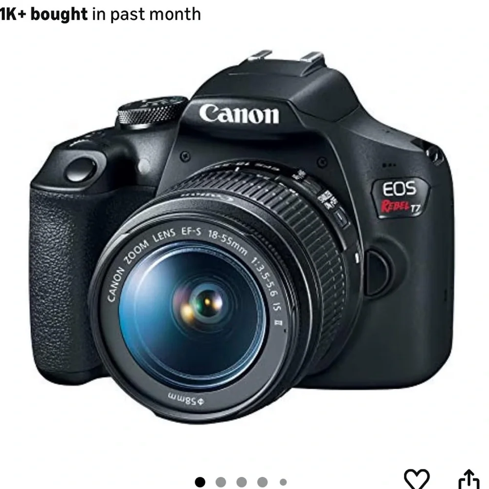 Canon EOS Rebel T7 DSLR Camera with 18-55mm Lens - Black !!!ONLY USED ONCE!!!